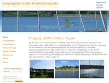 Tablet Screenshot of camping-krombachtalsperre.de